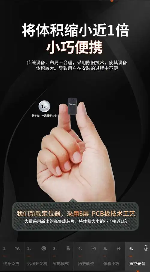 gps定位器小型订位车辆追跟定仪器远程录音汽车跟踪追踪神器j 旗舰