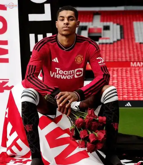 正品曼联球衣10号拉什福德2324主场长袖7号芒特b费利马球迷版员