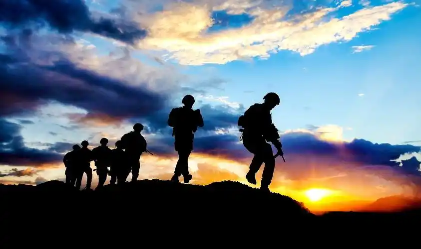 军事,people,soldier,sunset,silhouette,military,壁纸,高清壁纸人物