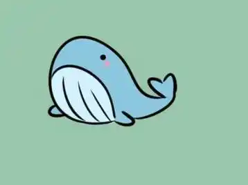 蓝鲸简笔画 蓝鲸简笔画可爱