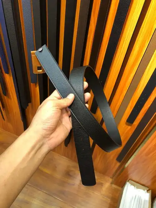 唐扣适用于爱马仕原版替换菲拉格无头皮带男士牛皮打孔带身头层纯牛皮