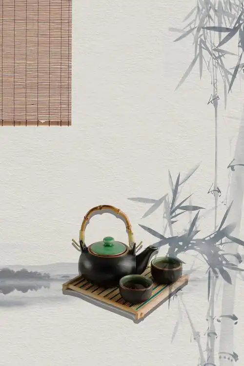 中国风茶宣传海报背景素材