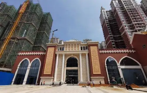 高大上档次的小区大门口