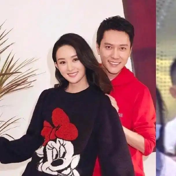 冯绍峰带子看灯光秀,4岁想想气质在线,牵手爸爸保姆似一家三口