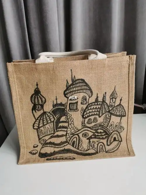 muji黄麻袋手绘