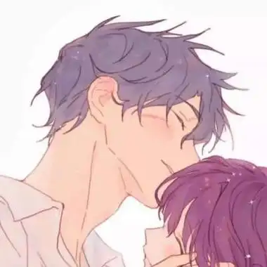 动漫情人亲吻超甜头像