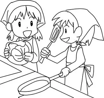 免费的剪贴画:烹饪班 学生 营养学家 帮助 文化节 - 142088 |illustac