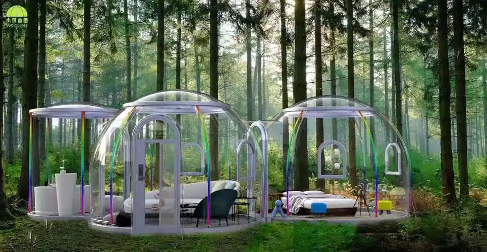 网红泡泡屋民宿星空透明帐篷酒店景区户外充气帐篷房子定 制批发