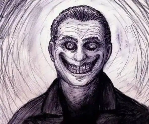 微笑的男人恐怖图片 病态比疯狂更让人感到恐怖