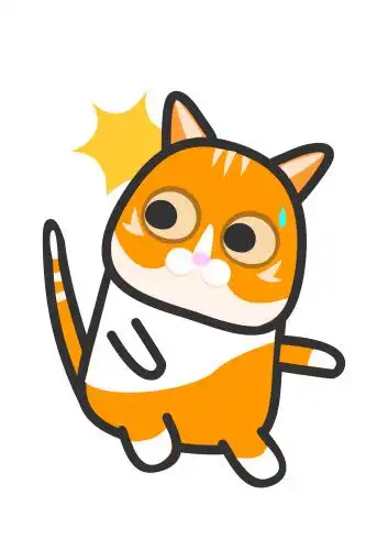 受惊吓的猫咪 猫 卡通