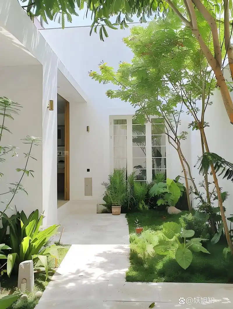 庭院设计|欣赏美景,陶冶情操才是贵格98 98在这一片白色小院中,慢