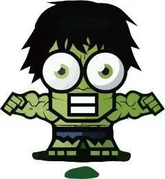 绿巨人简笔画绿巨人的简单简笔画绿巨人浩克怎么画简笔画4