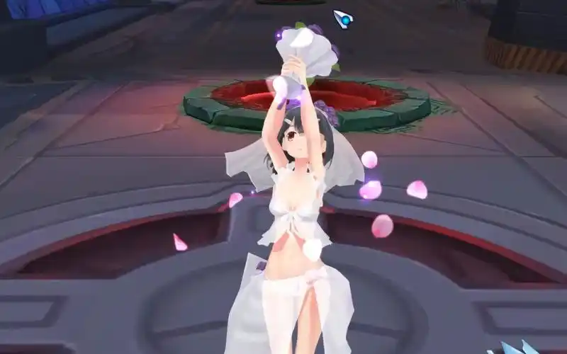 300英雄隐藏美游花嫁感觉是且看且珍惜