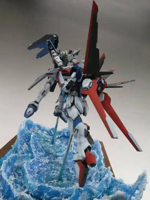 脉冲大战自由高达模型场景_效果