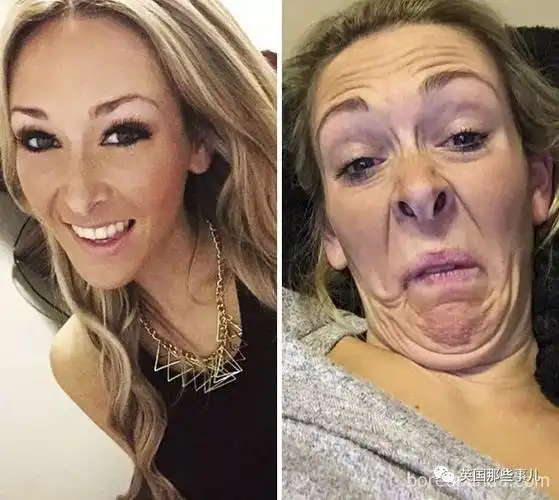 朋友圈晒的自拍vs最丑的表情这一波美女为了赢扮丑第一也是很拼了
