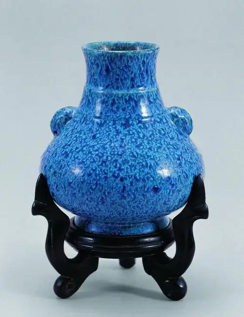 【清乾隆 炉钧釉双耳尊】拍卖品_图片_价格_鉴赏_清代单色釉瓷器_雅昌