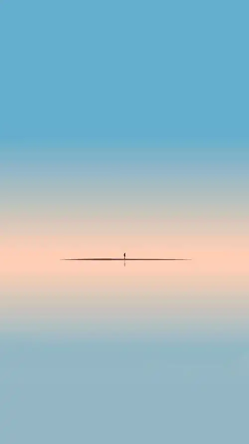 极简壁纸,干净清爽的夏末,天高云淡