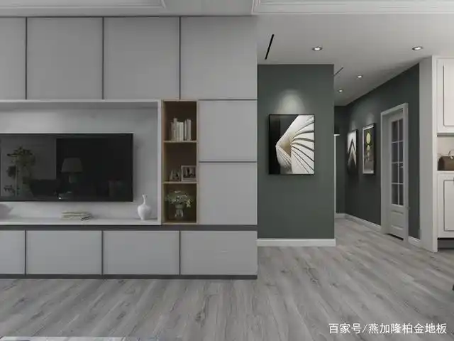 铺设灰色地板的话,那么在选购家具和墙面的的时候遵循颜色的协调性