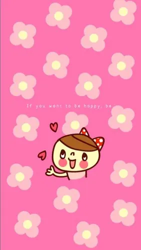 粉红 可爱壁纸 iphone壁纸 卡通 花朵