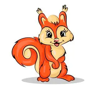 小松鼠卡通图片