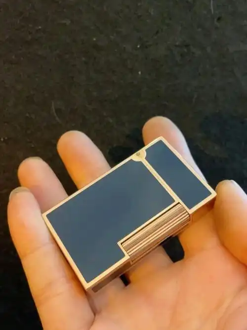 法国都彭l2大号朗声气体打火机 玫瑰金润饰