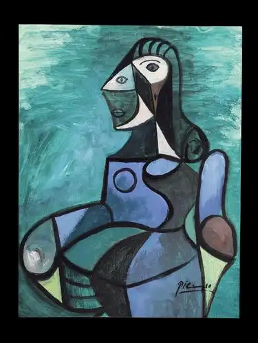 11198 《西班牙著名画家》毕加索(pablopicasso)画作一张