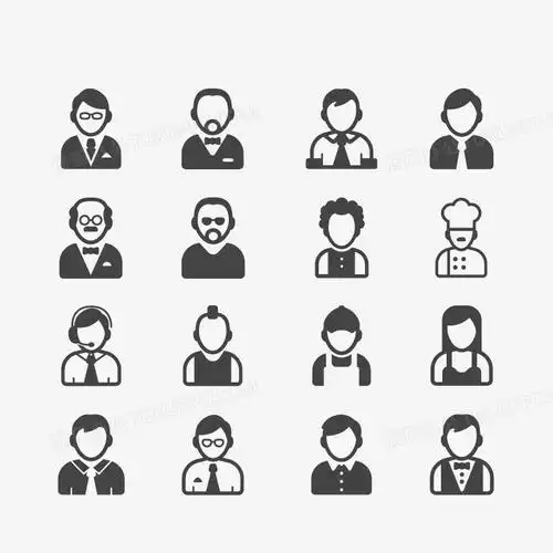 矢量职业人物图标