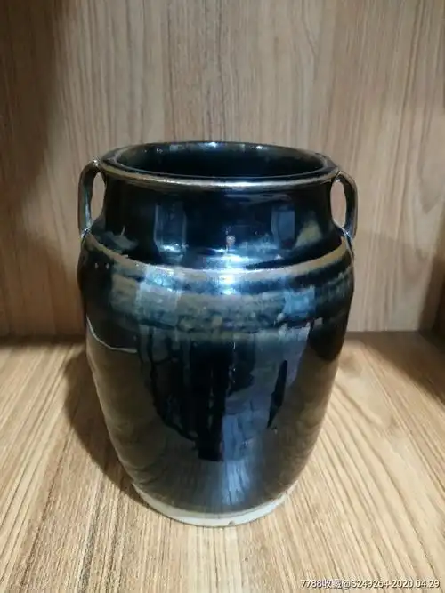 元明黑釉双系罐-价格:200元-se72689018-黑瓷/天目瓷-零售-7788收藏