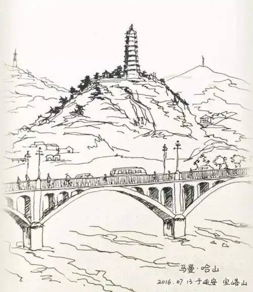 蒲城教育文学网手抄报模板大全手抄报版面设计延安宝塔山超简单手抄报