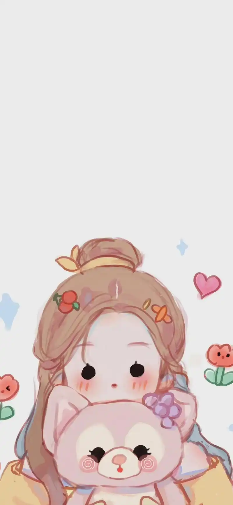 迪士尼可爱q版插画手机壁纸