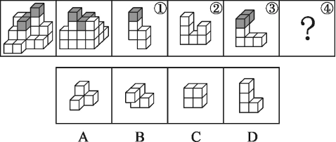 下图为同样大小的18个白色正方体和3个灰色正方体堆叠而成的多面体正