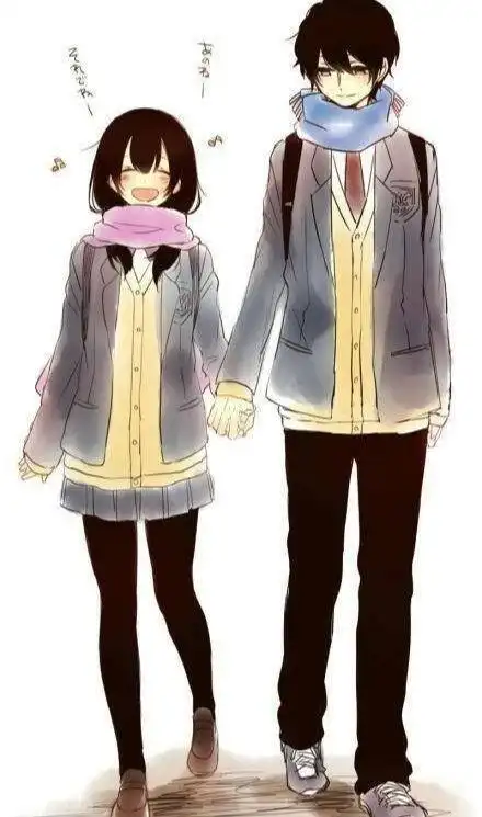 情头像情侣双人两张动漫高清