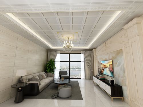 客厅集成吊顶二级顶全套欧式铝扣板45x45卧室吊顶天花板装修材料