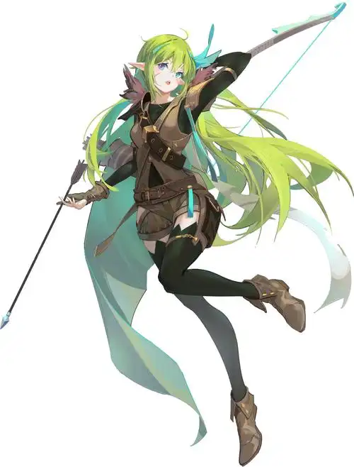 女儿,精灵弓箭手ava插画图片壁纸