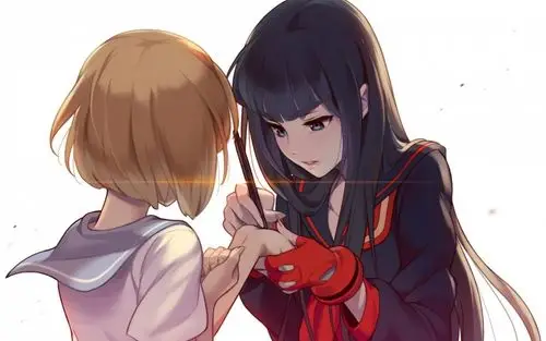 英勇少女 斩服少女动漫电脑壁纸