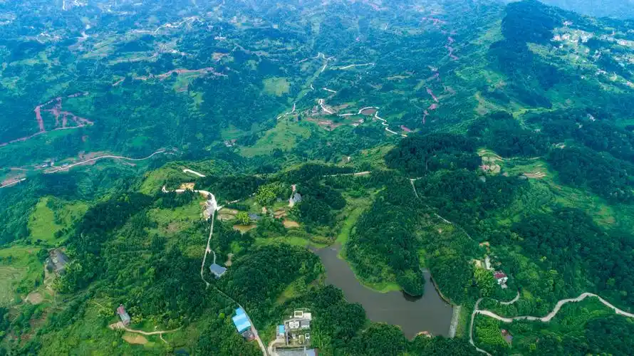 康养之地重庆避暑凉都航拍重庆綦江高庙坝生态旅游区