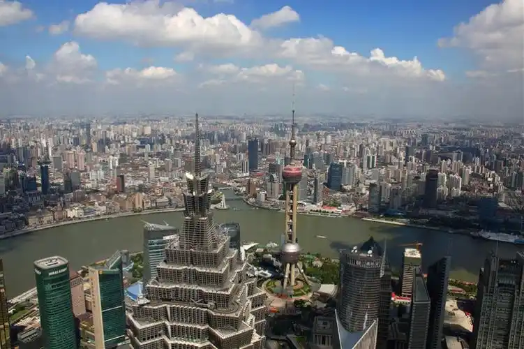 上海市区黄浦江两岸(西岸) 滨江风光 摄影:龚文海