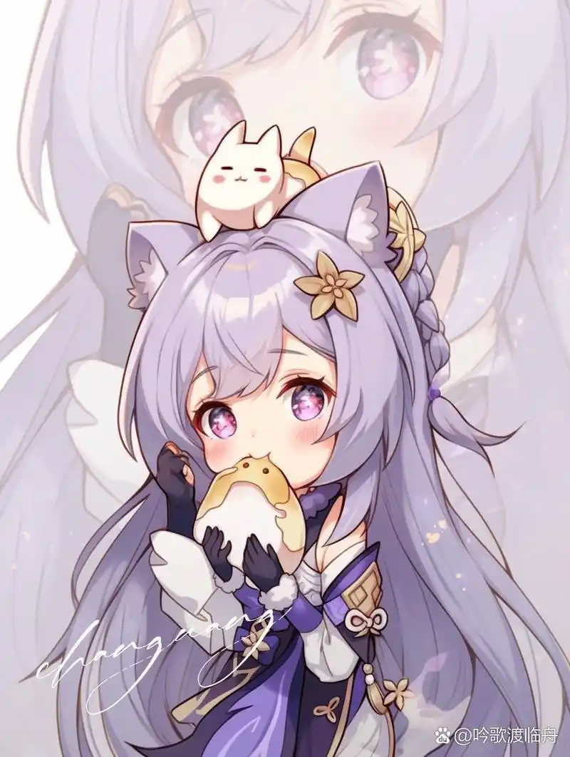 原神|q版刻晴 刻晴,米哈游出品的游戏《原神》及其衍生作品中的角色