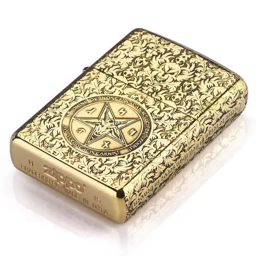 打火机zippo正版 芝宝纯铜 守护天使 魔鬼圣经 撒旦赞歌 正品原装