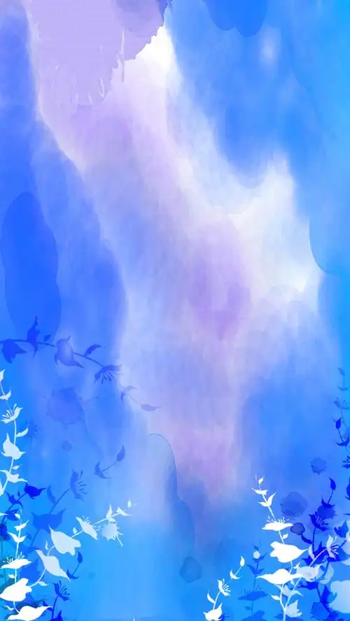 蓝色渐变水彩ps源文件h5背景素材免抠素材免费下载_觅元素51yuansu.