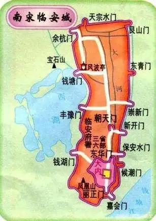 图一 南宋临安地图