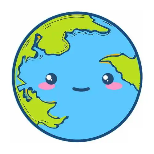 可爱的卡通地球734489psd图片免抠素材