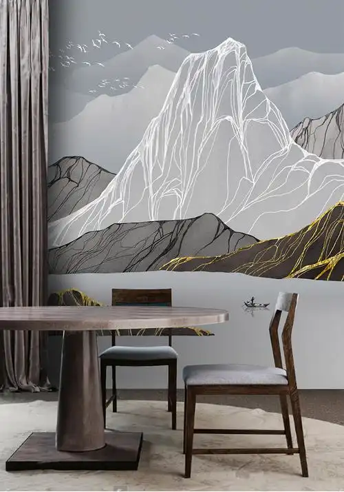 墙布8d轻奢高端抽象墙纸卧室客厅沙发电视背景墙壁纸5d立体浮雕工艺