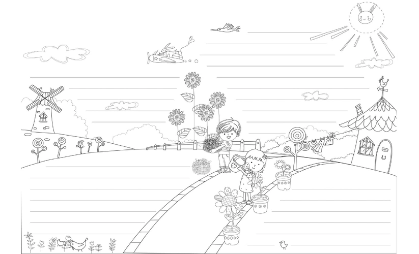 a4版手抄报模版超完美