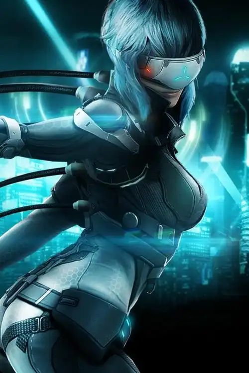 iphone 壁纸 攻壳机动队,女孩,枪