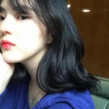 高冷半脸女生头像