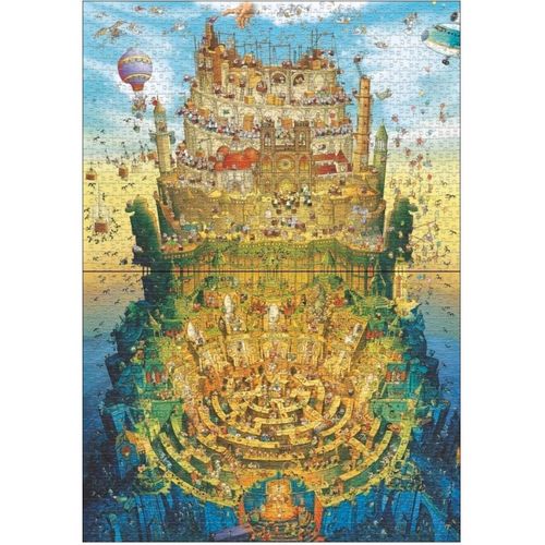 德国heye2023新品成人进口拼图1000片通往天堂的路地狱迷宫益智