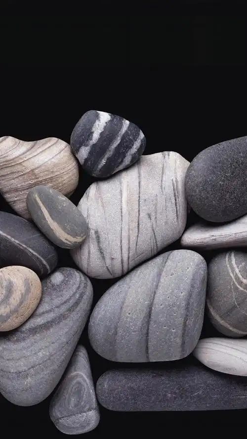 灰色鹅卵石,高清图片,手机壁纸