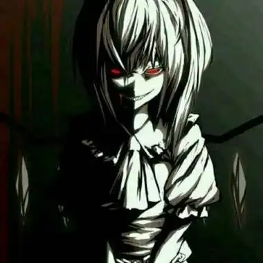 暗黑系病女头像动漫黑白女生冷酷嗜血恐怖惊悚头像图片