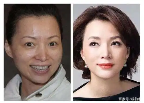 美女主持董卿化妆前后对比